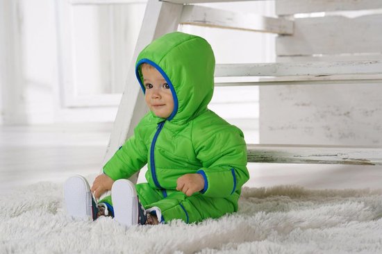 Playshoes Gewatteerde Onesie Baby Groen Blauw Maat 62 bol