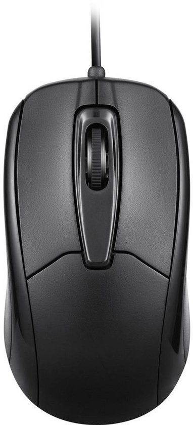Perixx PERIMICE-209 C Black Muis Kabelgebonden Optisch Zwart 3 Toetsen 1000 dpi