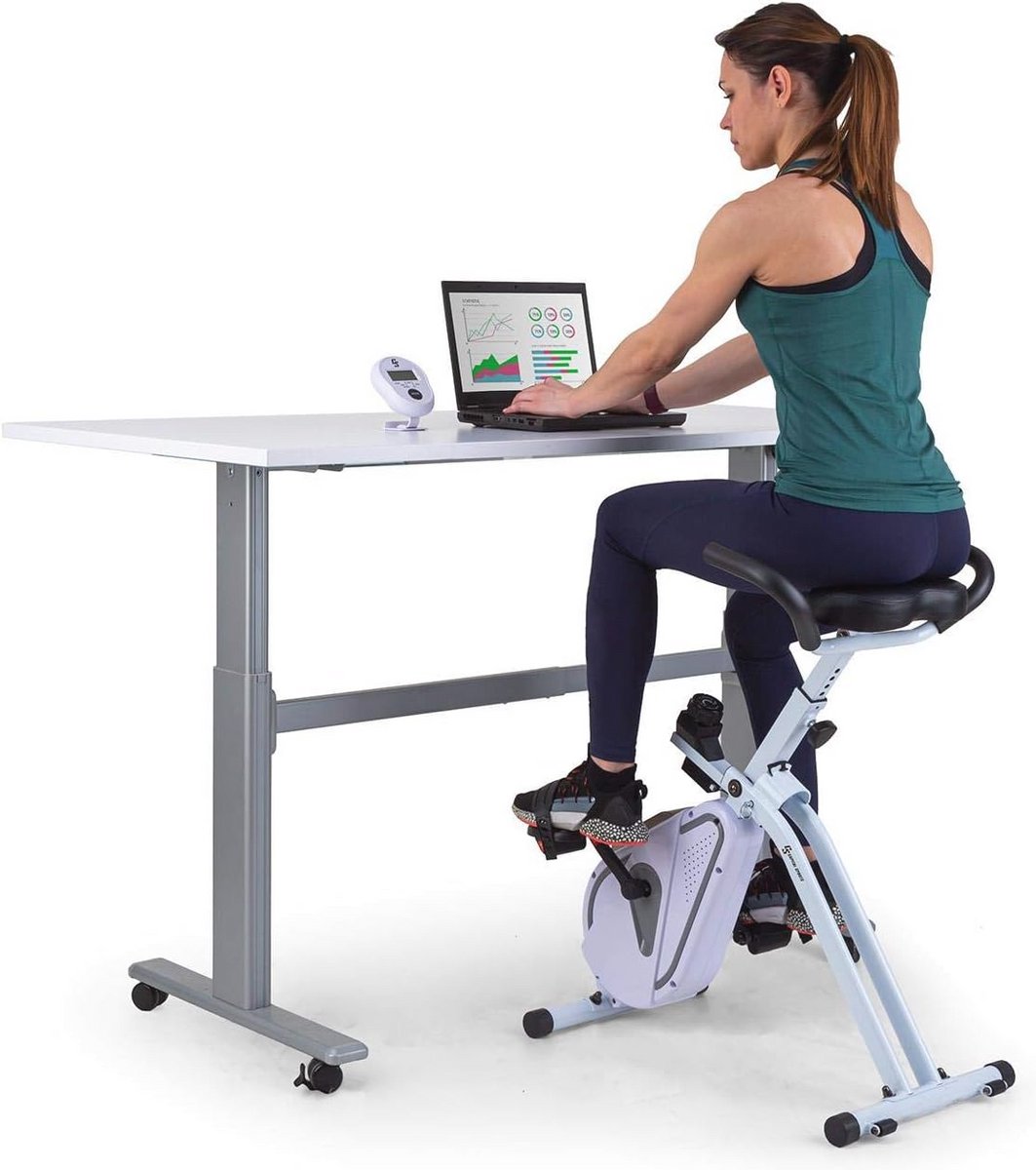 Inklapbare Desk Bike met Magnetische Weerstand – Comfortabele Thuisfiets voor Cardio Training