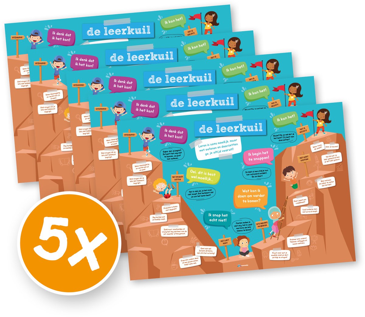 Lesmaatje.nl | Educatieve poster | De leerkuil | 5x