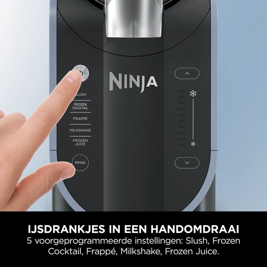 Ninja SLUSHi IJsdrankjes, Slush Puppy en Granita maker - tot 12 uur lang bevroren drankjes - Slank model - FS301EU