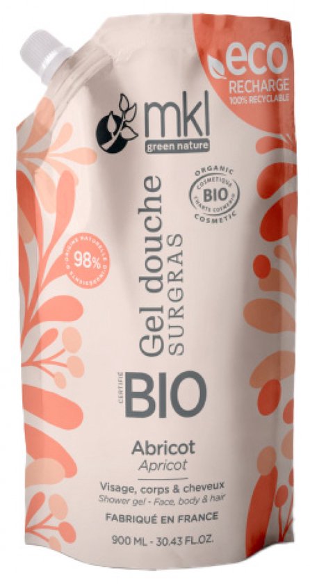 Biologische Abrikoos Douchegel 900 ml