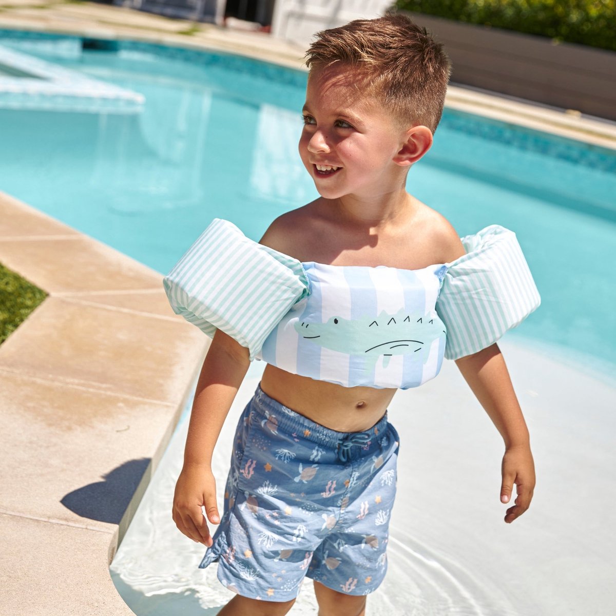 Swim Essentials Puddle Jumper - Groen Krokodil - Animal Bands - 2/6 Jaar — afbeelding 5
