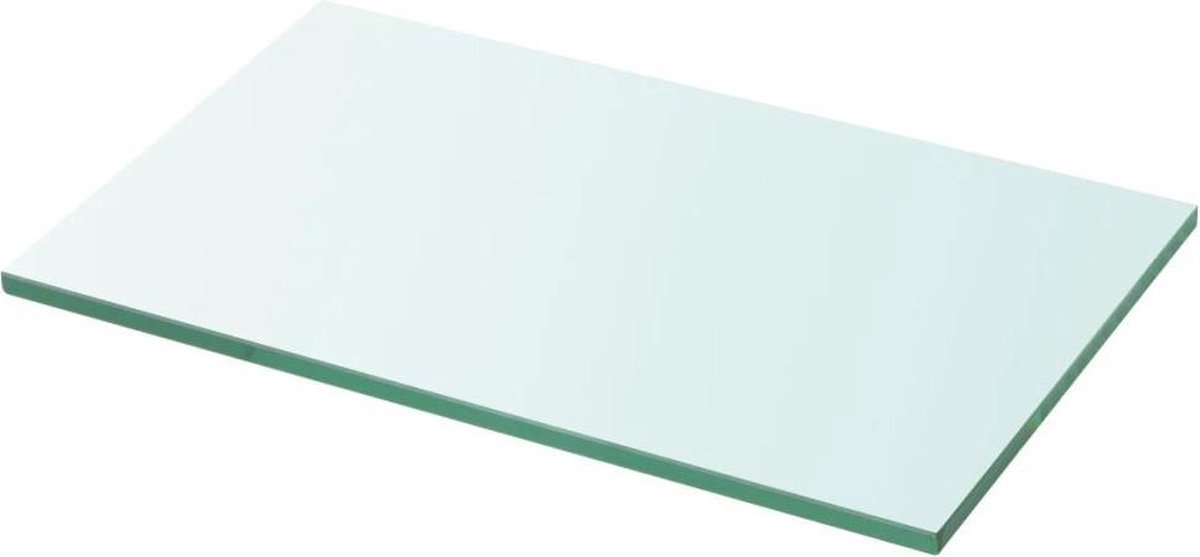 vidaXL Wandschap - transparant - 30x15 - cm - glas