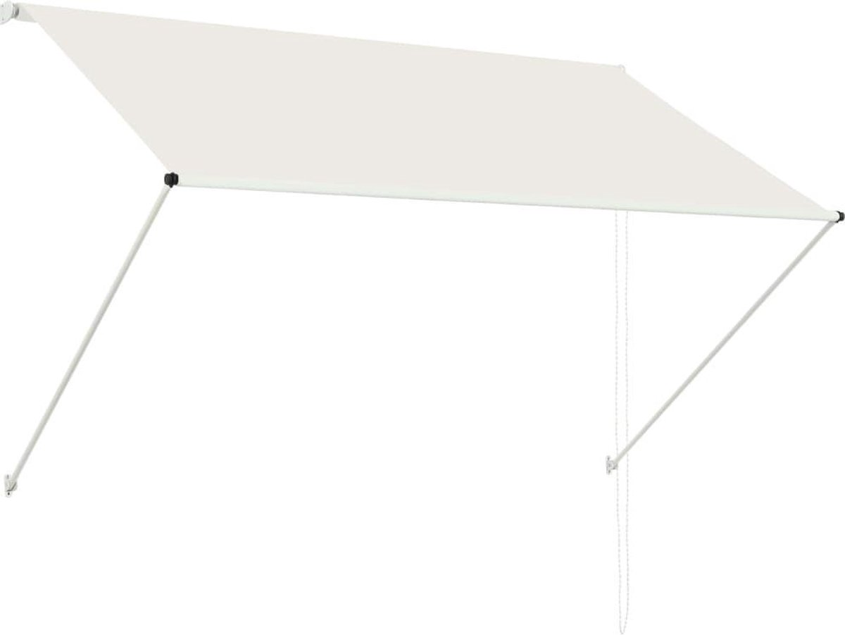Bol.com vidaXL - Luifel - uittrekbaar - 200x150 - cm - crème aanbieding