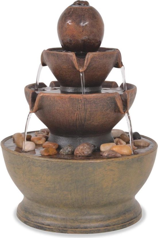 vidaXL - Binnenfontein - met - pomp - polyresin