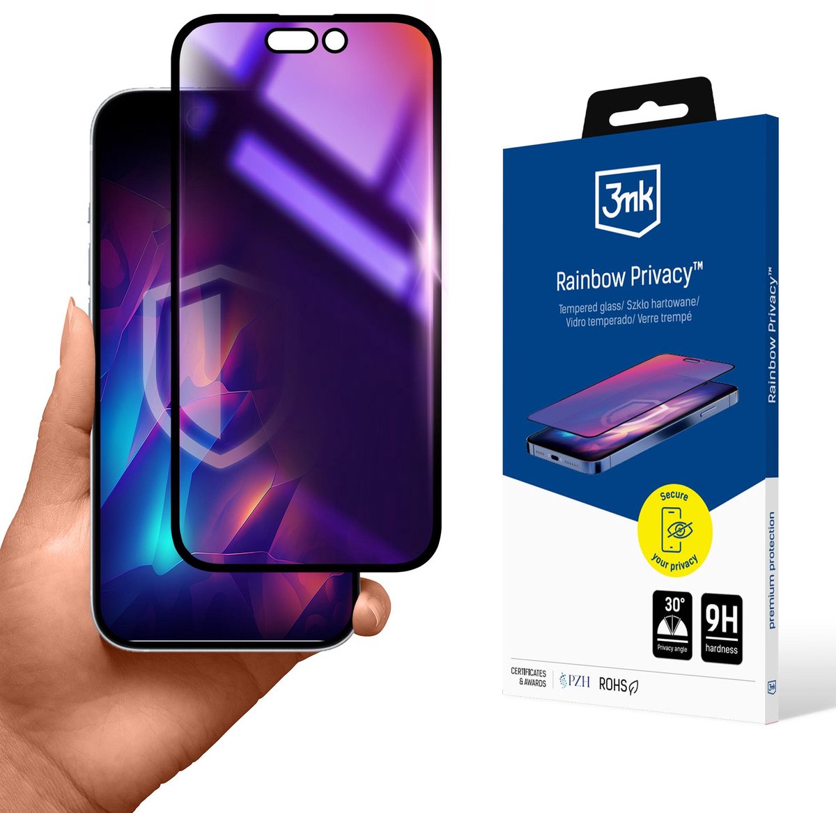 Apple iPhone 15 Pro Max - 3mk Regenboog Privacy