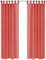 Gordijnen voile 140x245 cm rood 2 st