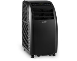 Klarstein Mobiele airconditioner met luchtafvoerslang, 4-in-1 airconditioner met ventilator, luchtontvochtiger & nachtmodus, Kleine & draagbare airconditioner voor thuis & op kantoor, Laag verbruik, 10000 BTU,0 kW voor 42 m² - voor Kantoor