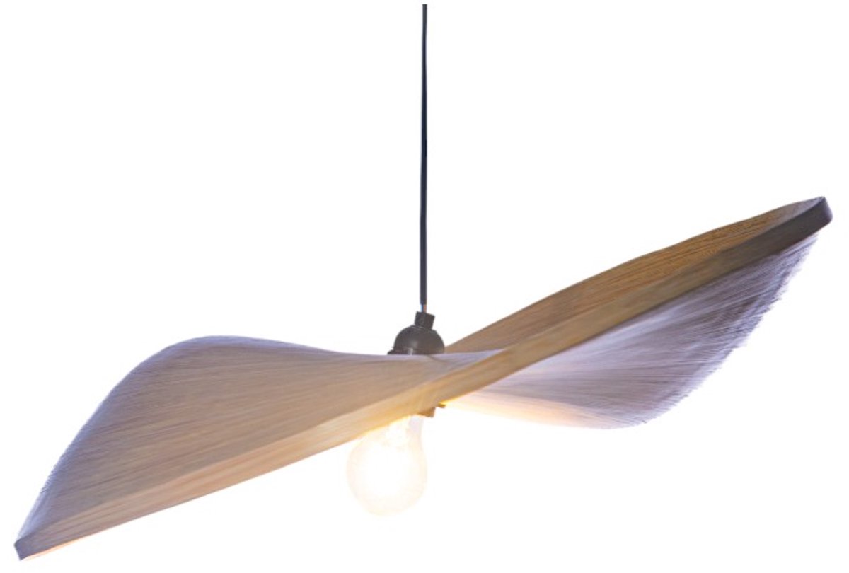 Handgemaakt hanglamp Design lamp Bamboe Eclipse woonkamer slaapkamer Ø 60 cm