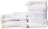 LVNG Washandjes – Set van 12 – 100% Biologisch Katoen – Hotelkwaliteit – GOTS-gecertificeerd – Off White