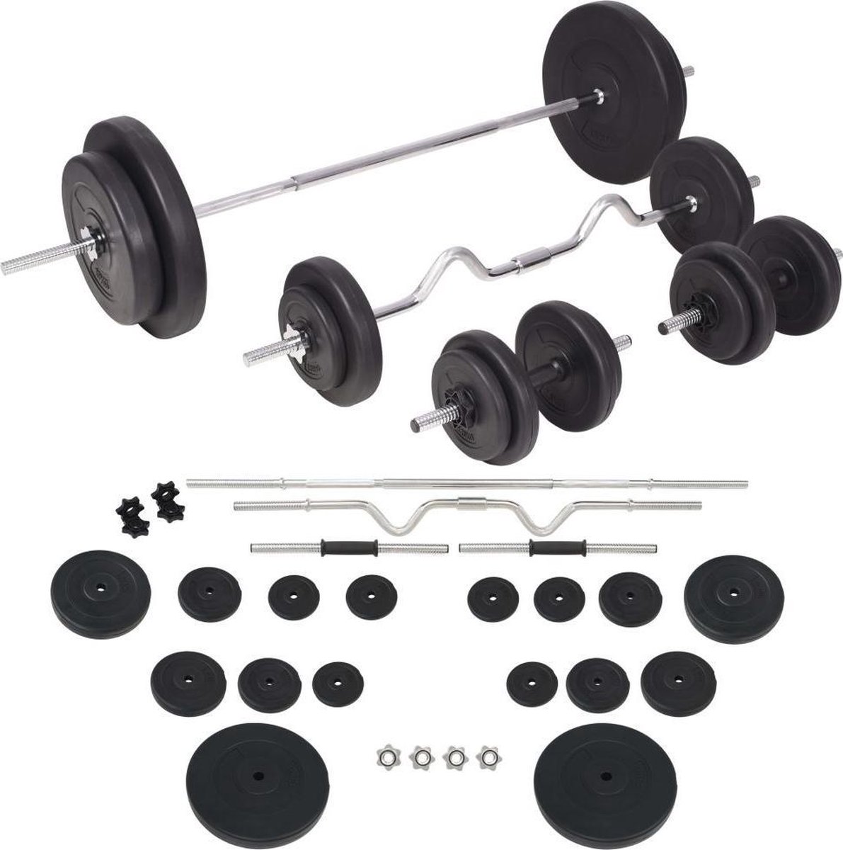vidaXL - Halterset - 90 - kg