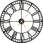 vidaXL Horloge Murale Style Vintage avec Mécanisme à Quartz XXL 60 cm Métal