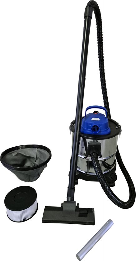 Borg Alleszuiger - Aszuiger - Bouwstofzuiger - BBQ zuiger - RVS zuiger - 2000 watt