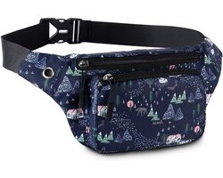 Lichte Sportheuptas met Hoofdtelefoonaansluiting - Verstelbare Heupriem en Meerkleurige Ontwerpen voor Outdoor Activiteiten