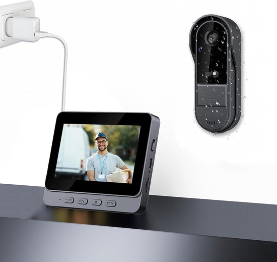 YINN Sonnette vidéo Smart Home WIFI, sonnette sans fil, sonnette YINN Sonnette vidéo Smart Home WIFI, sonnette sans fil, sonnette