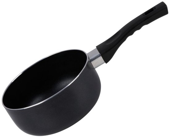 alpina Steelpan 16 cm – Sauspan – Antiaanbaklaag – Aluminium – 1,1 Liter – Geschikt voor Gas, Keramisch, Elektrisch & Halogeen