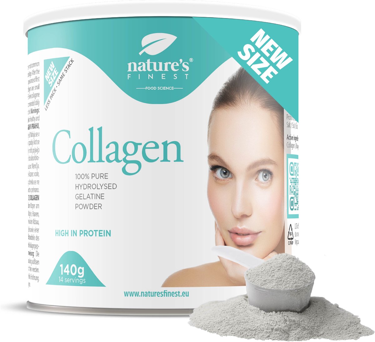 Goedkoopste Nature's Finest Collageen Poeder 140 g – 100 Gehydrolyseerd Rundercollageen Zonder Toevoegingen – Voor Huid, Haar, Nagels, Gewrichten & Spieren – Hoog Eiwitgehalte, Snel Opneembaar - collagen supplement
