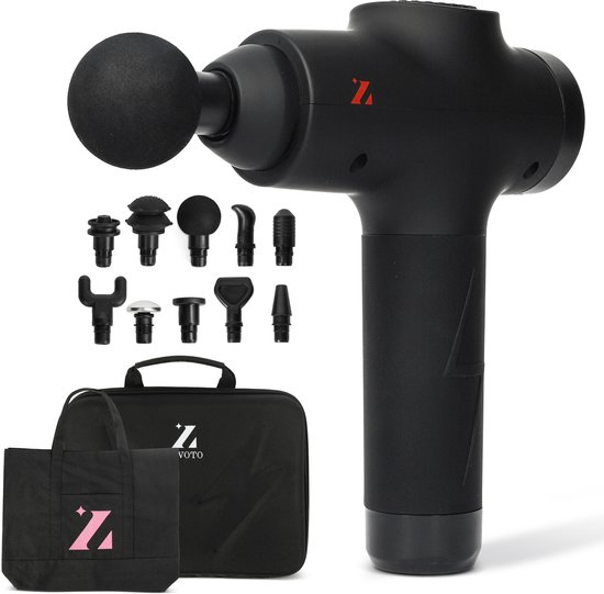 Zavoto Massage Gun Professioneel Spiermassage Pistool Zwart - Zavoto - €70,95