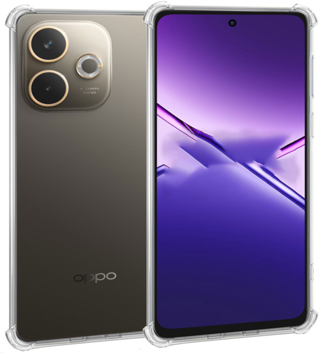 ChiGuard Hoesje Geschikt voor OPPO A5 Pro - Hoesje - Shock Proof Case – Cover Transparant