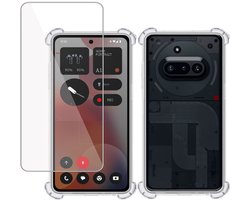 Étui TechNow + protection d'écran pour téléphone Nothing (3a) - Tempered Glass - Protection antichoc Extreme transparente