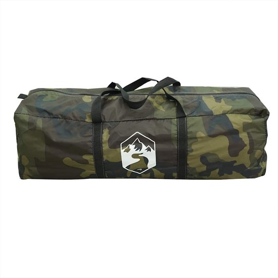 vidaXL - Tente tunnel - 4 personnes - imperméable - camouflage