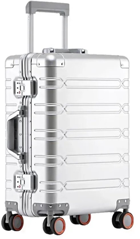 Tavoxda koffer, reiskoffer, handbagagekoffer, harde schaal, trolley, bagageset, kofferset, Roségoud, 3-teiliges Set, Klassiek