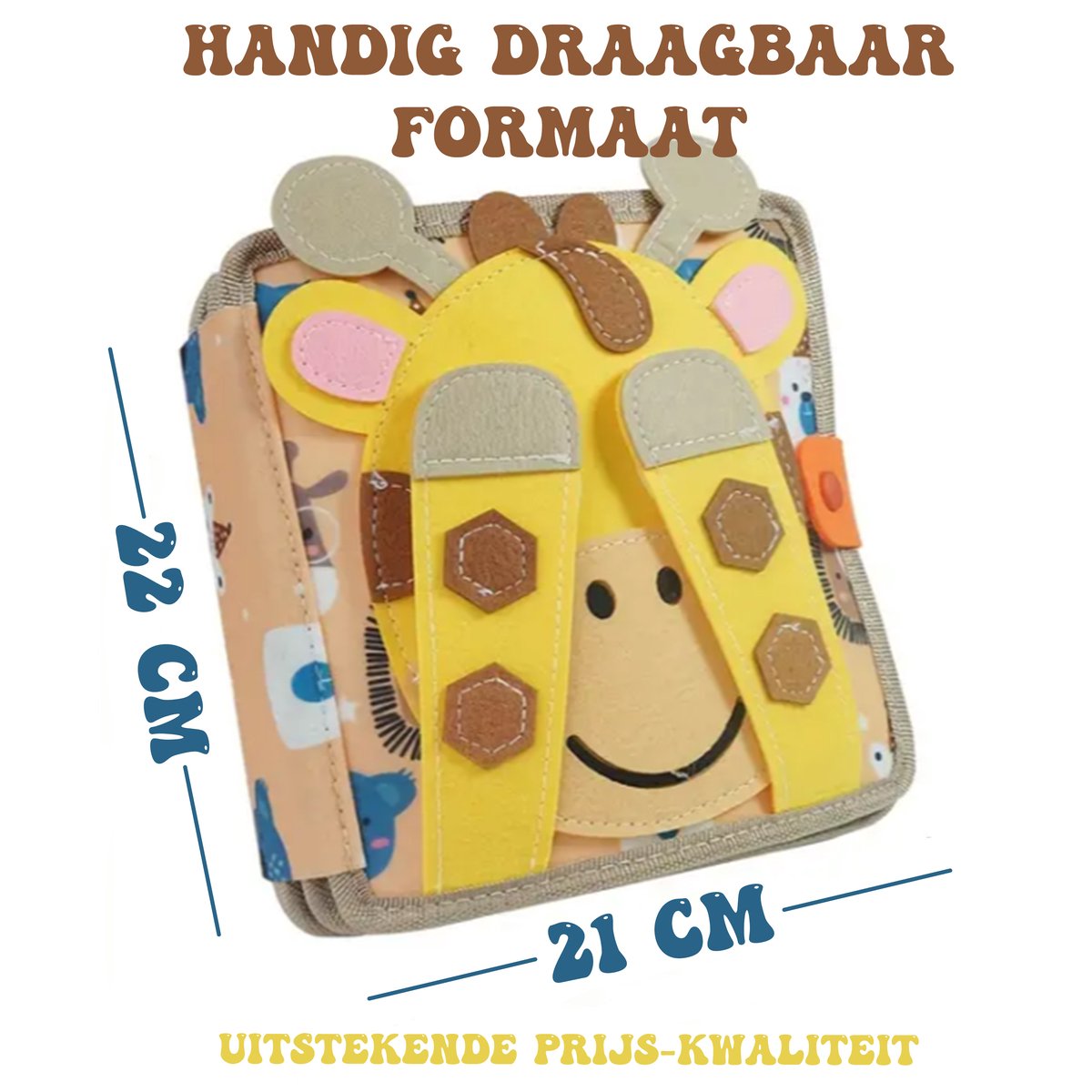 Joyage Busy Board Boek - Montessori activeitenboek voor onderweg in de auto - Busy book - Sensorisch speelgoed 3 jaar montessori speelgoed - Meisjes speelgoed jongens speelgoed peuter speelgoed 2 jaar - Kinderspeelgoed 1 jaar 3 jaar Activiteitenbord — afbeelding 7