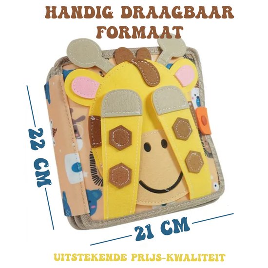 Joyage Busy Board Boek - Montessori activiteitenboek voor onderweg in auto - Busy book Sensorisch speelgoed 3 jaar - Meisjes speelgoed jongens peuter speelgoed 2 jaar Kinderspeelgoed 1 jaar - Sinterklaas cadeau cadeautjes het grote speelgoedboek 2026