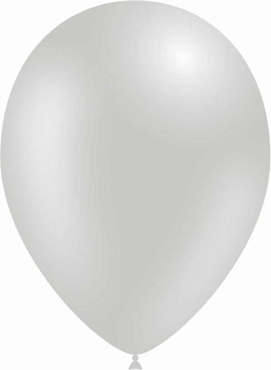 Zilveren Ballonnen Metallic 25cm 50 stuks