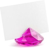Tafelkaarthouder Fuchsia Diamant 4cm 10st