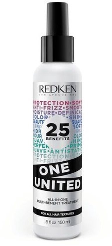 Bouteille de traitement sans rinçage Redken One United, 25 bienfaits, 150ml