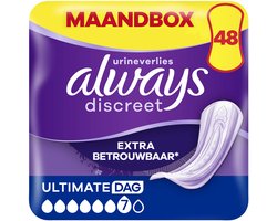 Always Discreet Incontinentieverband Plus Voor Urineverlies - Ultimate Day - Voordeelbox 48 stuks