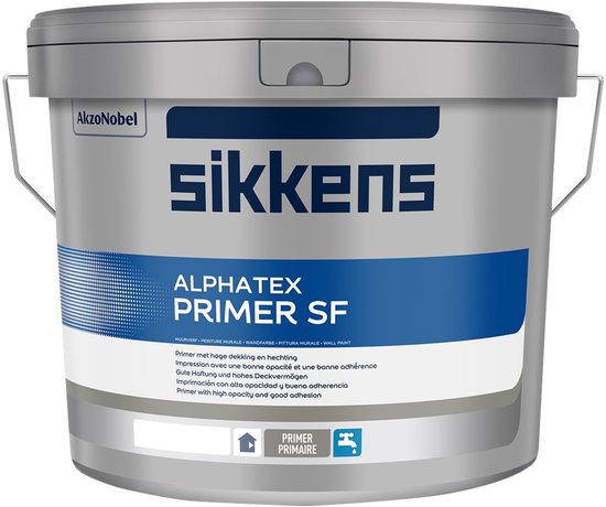Sikkens Alphatex Primer Sf - 10 l - 10 m²/l - Wit