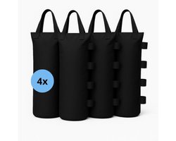 Ballastzakken 4 stuks - 20 x 45 - Diameter ø13cm - Draaggewicht 8 kg - Zandzakken voor verzwaren - Gewichtzakken - Verzwaringszakken - Ongevuld