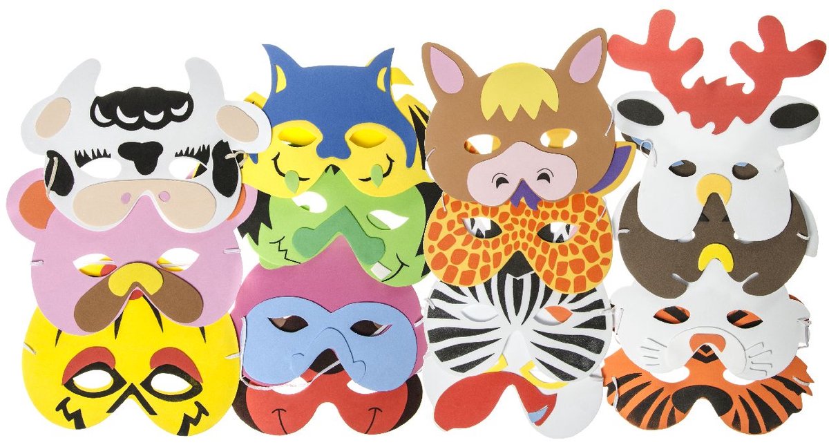 Duckiez Dierenmasker Foam - 1 stuk