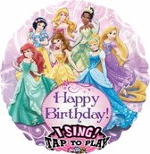 Disney Prinsessen Helium Ballon Birthday met geluid 71cm leeg