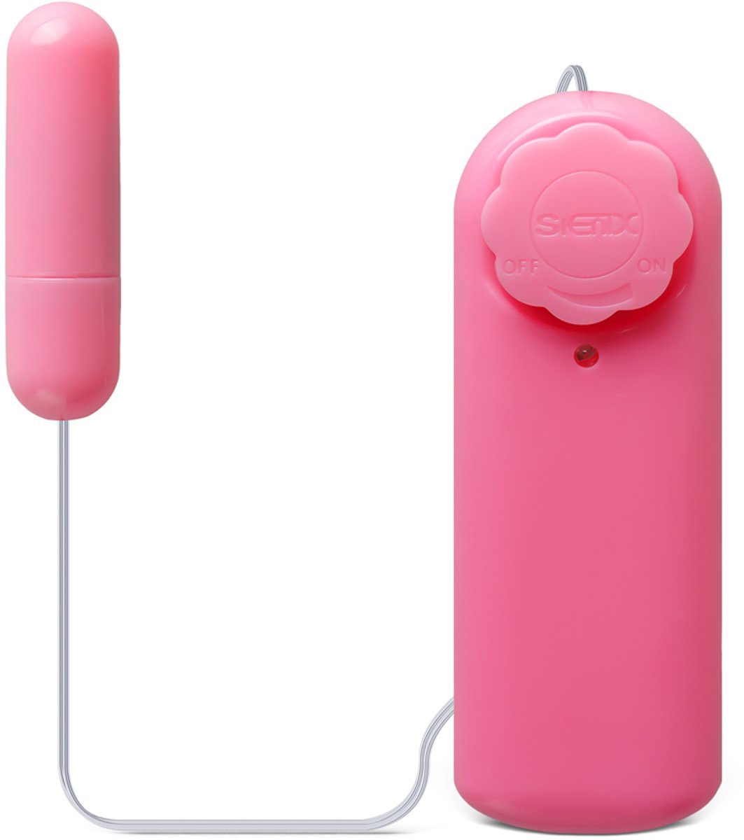 Mini Bullet Vibrator Met Afstandsbediening – Draadgebonden Bullet Vibrator in Roze – Traploos Regelbaar
