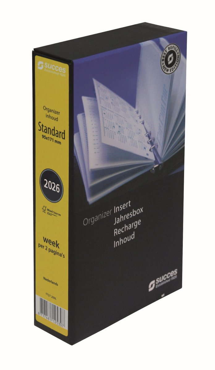Succes Organizing Systems | Inhoud | Losbladig | Standard | 7 dagen-2 pagina's | 4-talig | 2026 (NL) |