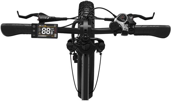 KOOLUX | X11 Elektrische Vouwfiets | E-Bike | 20 x 4.0 Inch Dikke Banden | Dubbele 48V 13+10.4Ah 1120Wh Accu | 250W Motor | Maximaal 25/u | Maximaal bereik 150km | Shimano 7-speed versnelling | LCD Scherm | Zwart | Gratis Rijklaar Bezorgd — afbeelding 3