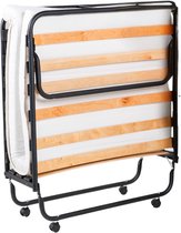 Troonz® Vouwbed Venetia Deluxe - 90x190 - Opklapbed incl. Luxe Matras van 10.5 cm - Logeerbed - Eenpersoonsbed