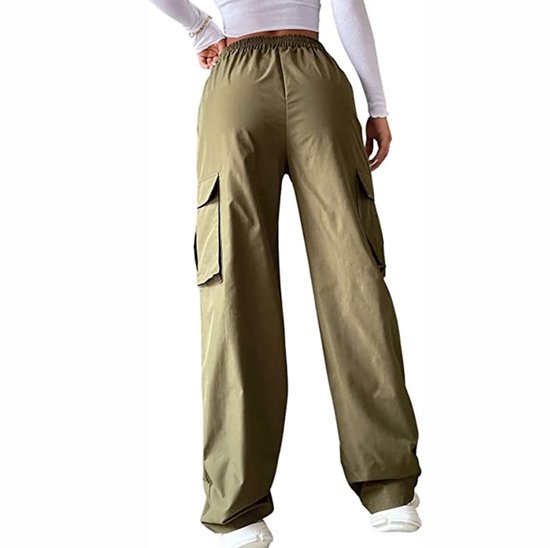 Pantalon cargo vert - Mode femme - Cargo - Pantalon ample - 2 poches sur les jambes