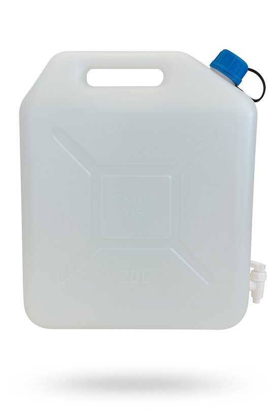 HEM Jerrycan Water 20 Liter – Met Schenkkraan – BPA-vrij Watertank – Stevige Watercontainer voor Camping, Caravan, Outdoor & Noodvoorraad