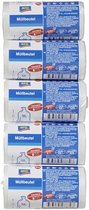 Vuilniszakken 5 liter - 250 afvalzakken (5 x 50) - Wit standaard - Pedaalemmerzakken - 44 x 36cm