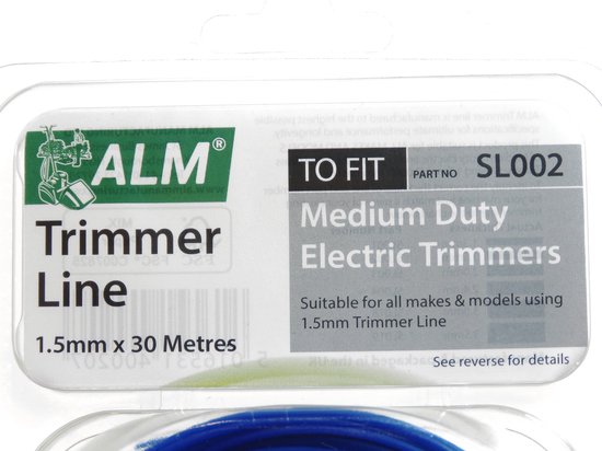 ALM trimmerdraad - 1,5 mm x 30 meter - maaidraad voor grastrimmer en bosmaaier - trimdraad - trimmer strimmerdraad - draad kantenmaaier - 1.5 - 1,5mm van Merkloos	 — afbeelding 4