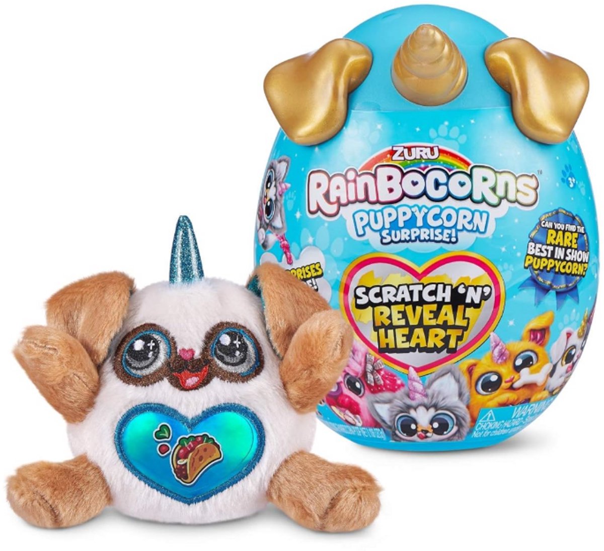 Rainbocorns Sparkle Hart Verrassing Serie 3 - Puppycorn Verrassing (Willekeurig)