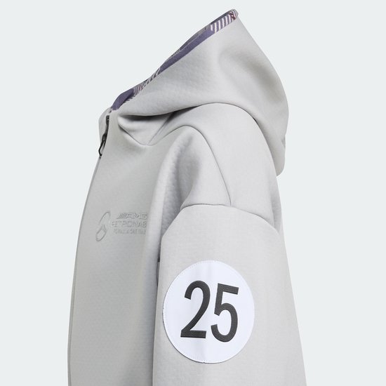 Adidas Performance Mercedes - Amg Petronas Formula One Team Silver Arrows Hoodie Met Lange Ritssluiting Kids - Kinderen - Grijs van Merkloos — afbeelding 2