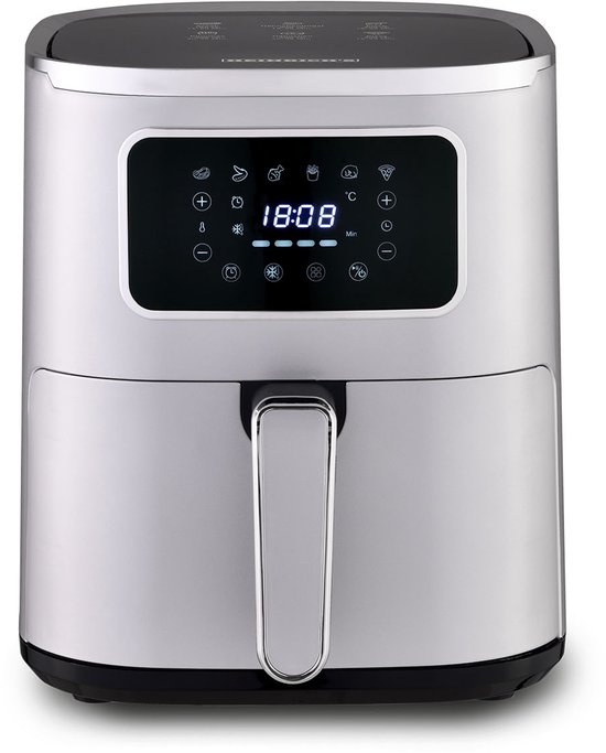 Heinrich's HFR 8216 Airfryer met Dubbele Lade 5 Liter Zilver - €50,00
