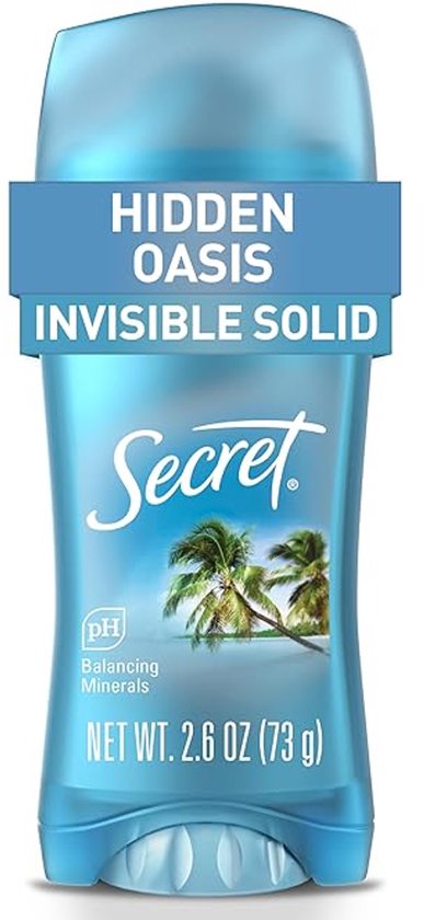 Secret - Fresh Antiperspirant – 72u Bescherming – Hidden Oasis – Onzichtbare Stick – 73g
