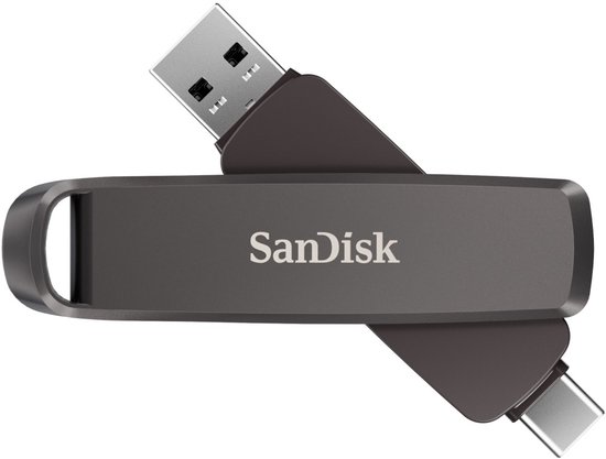 SanDisk Extreme Pro Dual Drive - USB 3.2 Flash Drive - 512GB - USB‑A & USB‑C - Tot...